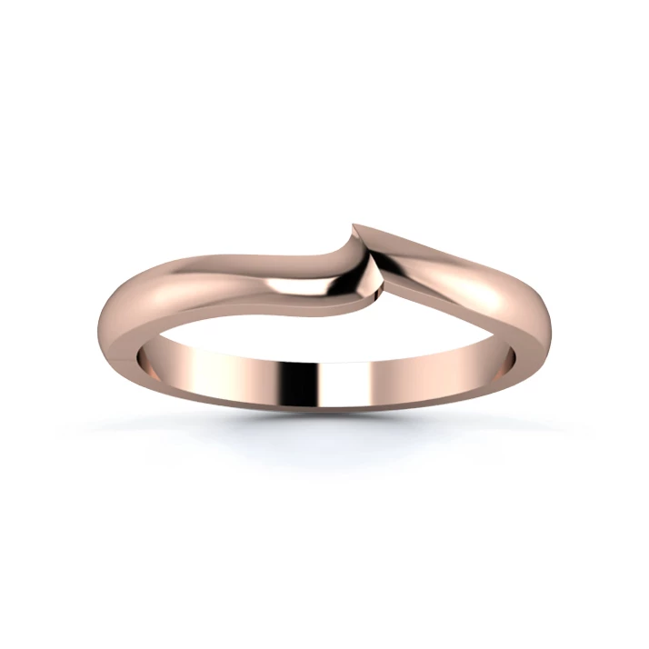 18K Rose Gold 2.2mm Fitted Wedding Ring