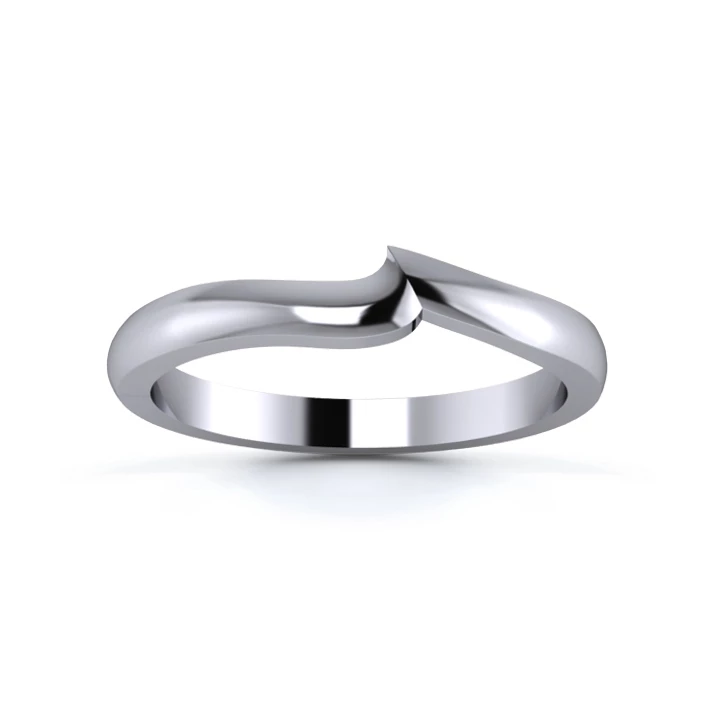 18K White Gold 2.2mm Fitted Wedding Ring