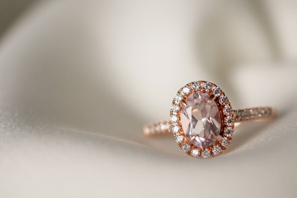 Rose Gold Halo Rings