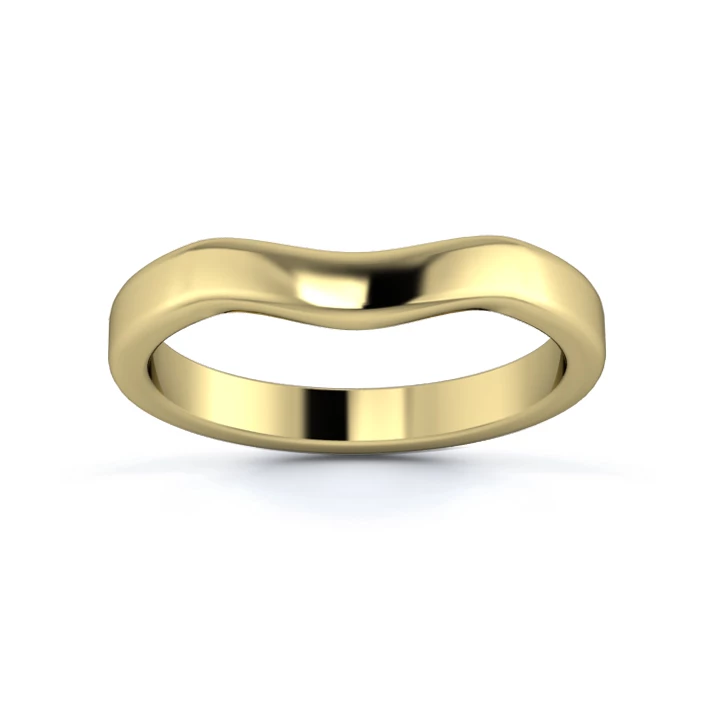 18K Yellow Gold 2.7mm Gentle Wave Wedding Ring