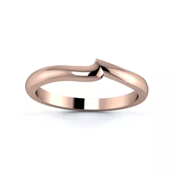 18K Rose Gold 2mm Fitted Wedding Ring