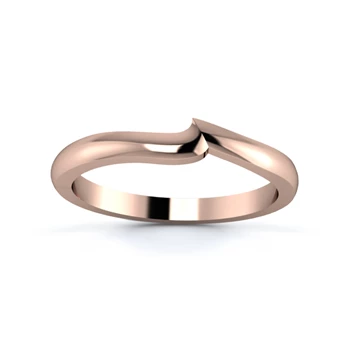 18K Rose Gold 2mm Fitted Wedding Ring