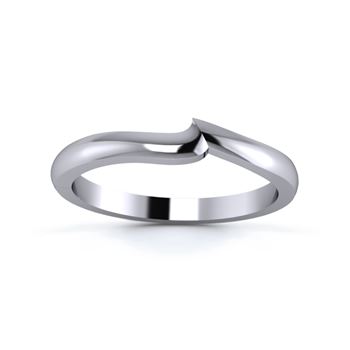 Palladium 950 2mm Fitted Wedding Ring