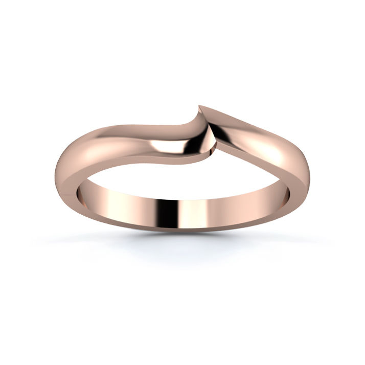 18K Rose Gold 2.5mm Fitted Wedding Ring