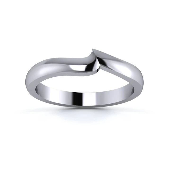 Palladium 950 2.5mm Fitted Wedding Ring