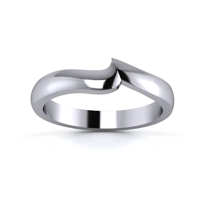 18K White Gold 2.7mm Fitted Wedding Ring