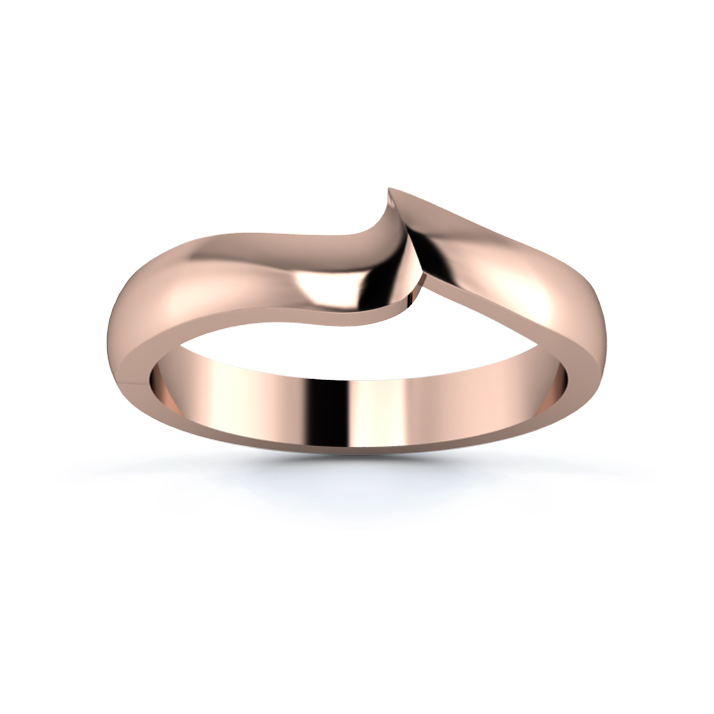 18K Rose Gold 3mm Fitted Wedding Ring
