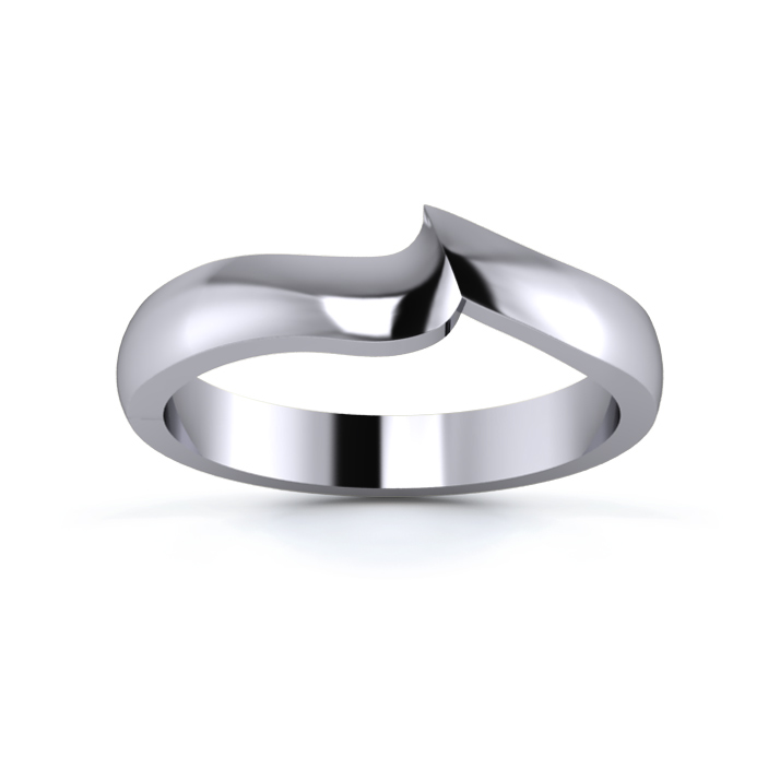 Platinum 950 3mm Fitted Wedding Ring