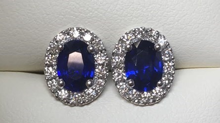 Bespoke Halo Stud Earrings