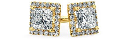 Princess cut Bijou Earrings