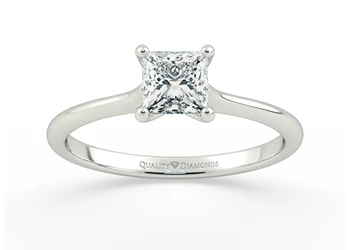 Princess Adamas Diamond Ring in Platinum