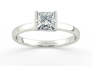 Princess Alvera Diamond Ring in Platinum