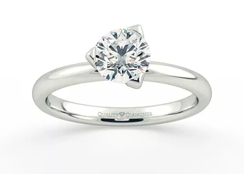 Round Brilliant Alegra Diamond Ring in Platinum