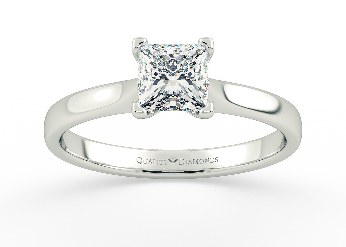Princess Amara Diamond Ring in Platinum