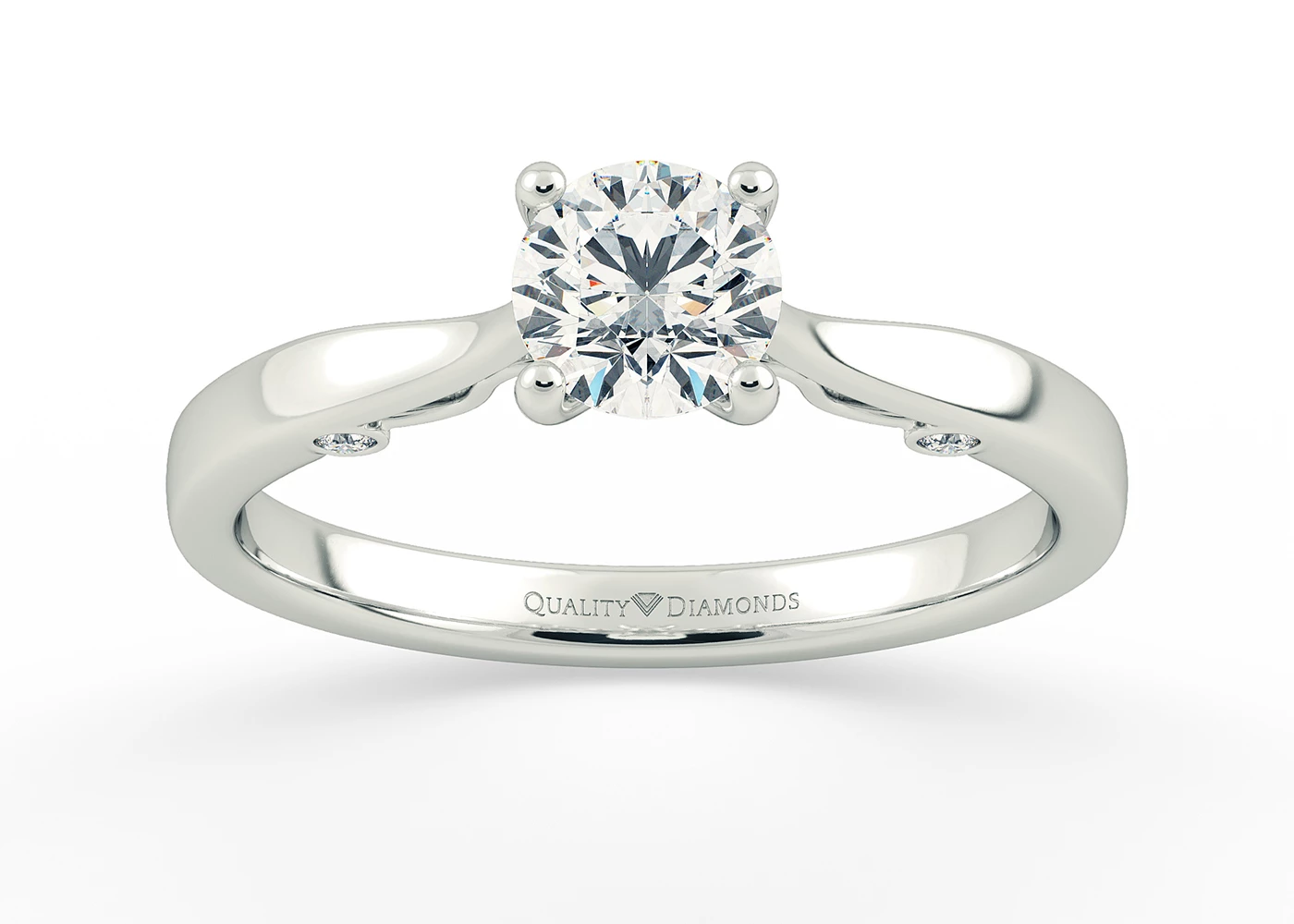 Round Brilliant Aracelli Diamond Ring in Platinum