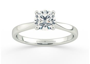 Round Brilliant Beau Diamond Ring in Platinum