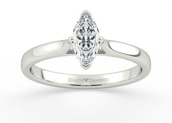 Marquise Clara Diamond Ring in Platinum