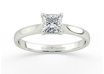 Princess Clara Diamond Ring in Platinum