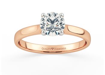 Round Brilliant Clara Diamond Ring in 18K Rose Gold