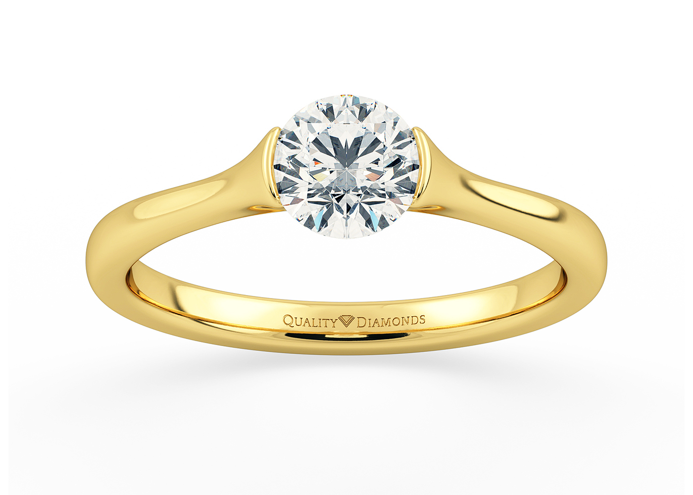 Moonstone Diamond Engagement Wedding rings by Jamie Park Jewelry