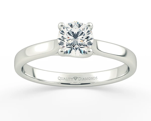 Round Brilliant Mirabelle Diamond Ring in Platinum