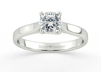 Cushion Mirabelle Diamond Ring in Platinum