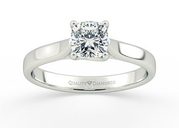 Cushion Mirabelle Diamond Ring in Platinum
