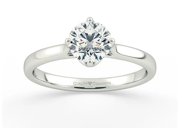 Round Brilliant Promessa Diamond Ring in Platinum