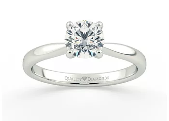 Round Brilliant Sempre Diamond Ring in Platinum