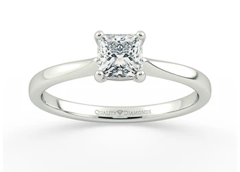 Princess Nara Diamond Ring in Platinum