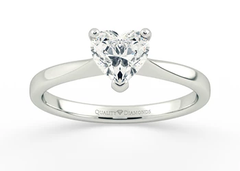Heart Hera Diamond Ring in Platinum