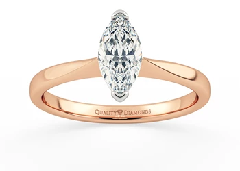 Marquise Hera Diamond Ring in 18K Rose Gold