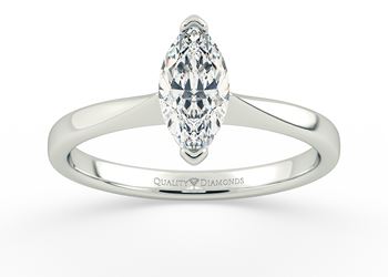Marquise Hera Diamond Ring in 18K White Gold