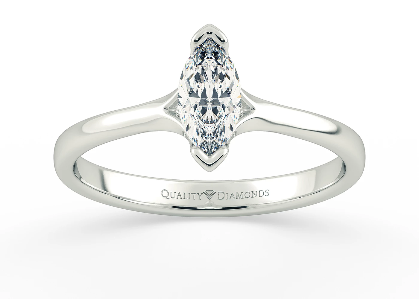 Marquise Kalila Diamond Ring in Platinum