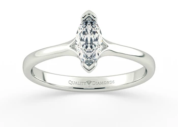 Marquise Kalila Diamond Ring in Platinum