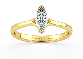 Marquise Kalila Diamond Ring in 18K Yellow Gold