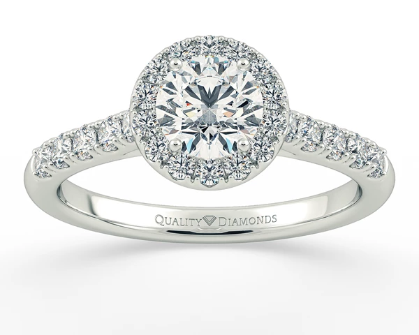 Diamond Set Round Brilliant Bijou Diamond Ring in Platinum